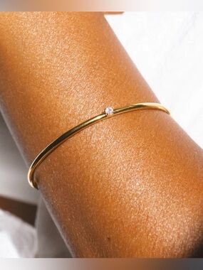 Atolea Thin Solar Cuff Bracelet